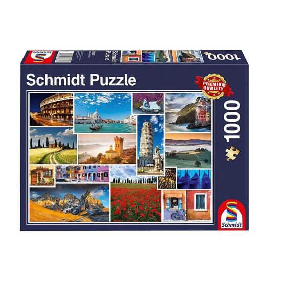 Férias de Puzzle Schmidt na Itália 1000 peças