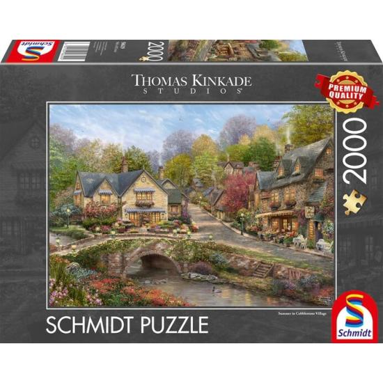 Puzzle Schmidt Verão Em Cobblestone Village 2000 Peças