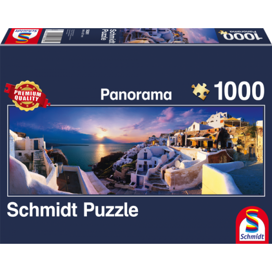Schmidt Puzzle Vista Panorâmica de Santorini 1000 Peças