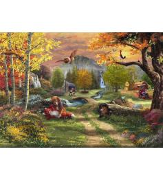 Puzzle Schmidt Raposa E Cão de 1000 Pieces