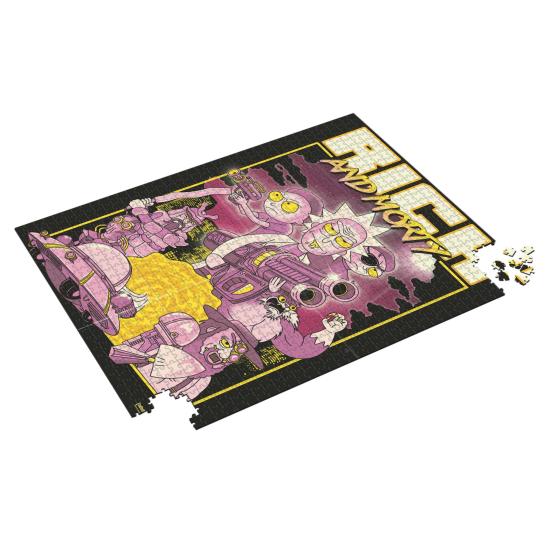 Pôster retrô SDToys Rick e Morty Puzzle 1000 peças