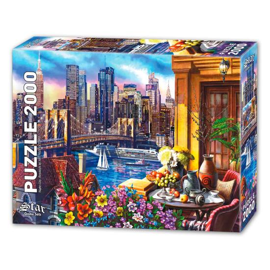 Puzzle Star Brooklyn Night City 2000 peças
