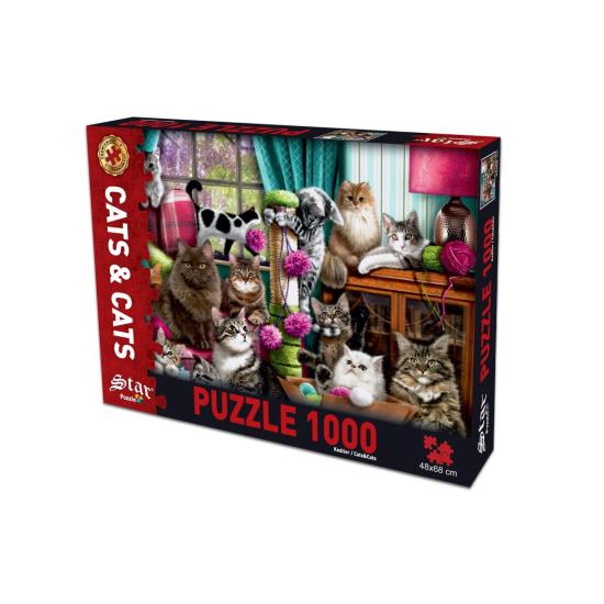 Puzzle Star Casinha de Gato de 1000 peças