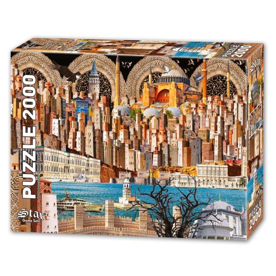 Puzzle Star Colagem de Istambul de 2.000 peças