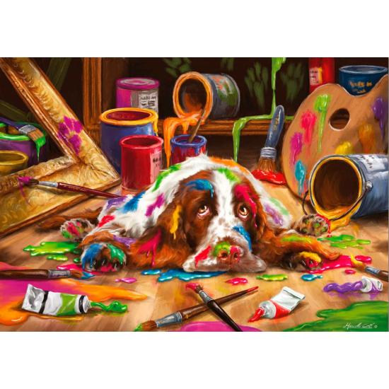 Puzzle Star O Pintor Desajeitado de 300 peças Puzzle Star O Pintor Desajeitado de 300 peças