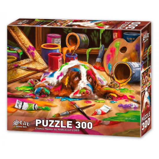 Puzzle Star O Pintor Desajeitado de 300 peças Puzzle Star O Pintor Desajeitado de 300 peças