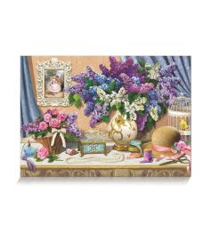 Puzzle Star Vaso Lilás de 1000 peças
