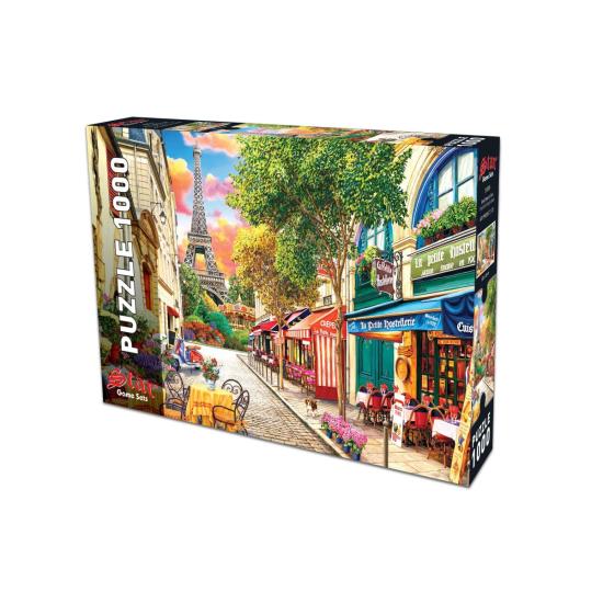 Puzzle Star Pequena Rua de Paris de 1000 Peças