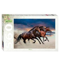 Puzzle Step Puzzle Cavalos de 560 peças