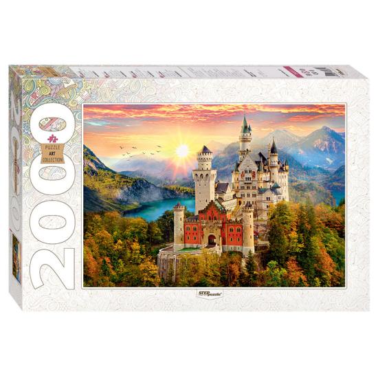 Puzzle Step Puzzle Castelo de Neuschwanstein de 2.000 peças Puzzle Step Puzzle Castelo de Neuschwanstein de 2.000 peças