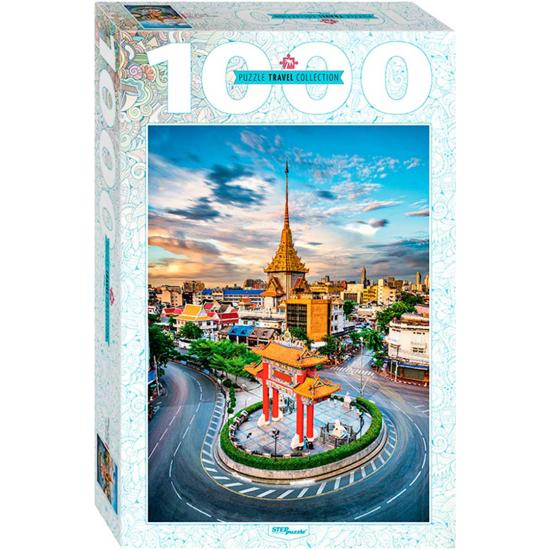 Puzzle Step Puzzle Chinatown em Bangkok de 1000 Peça