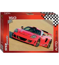 Puzzle Step Puzzle Carro Esportivo Vermelho de 160 peças