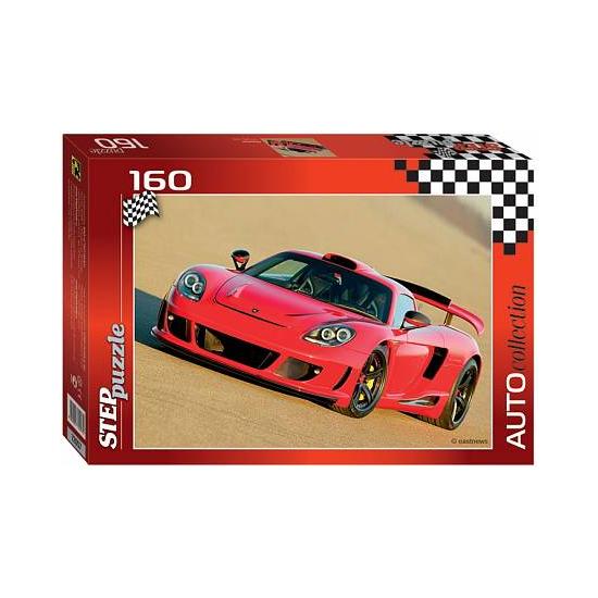 Puzzle Step Puzzle Carro Esportivo Vermelho de 160 peças