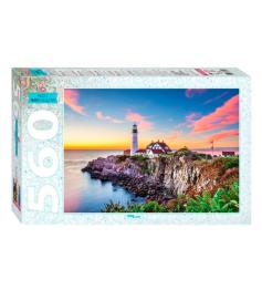 Puzzle Step Puzzle Farol de Portland, Estado de Maine de 560 Pc