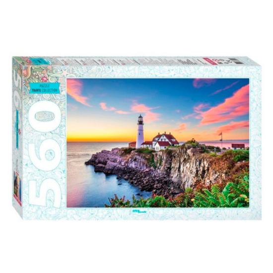 Puzzle Step Puzzle Farol de Portland, Estado de Maine de 560 Pc