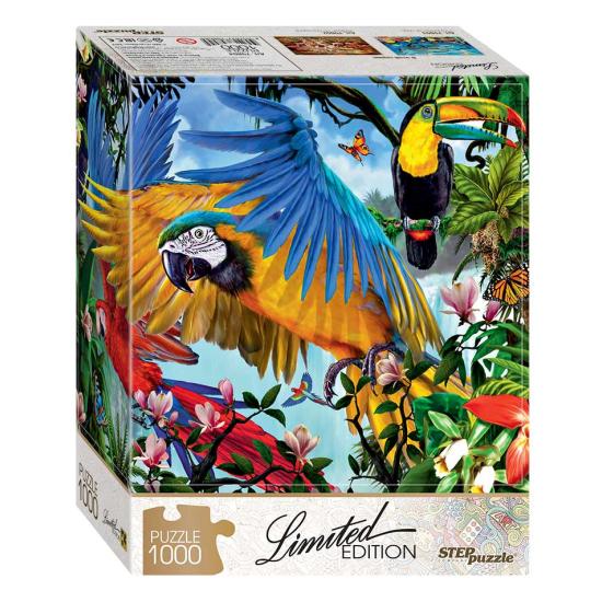 Puzzle Step  Puzzle Papagaios Coloridos de 1000 Peças