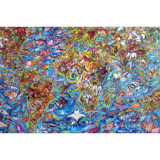 Puzzle Step Puzzle Mapa do Mundo de 4.000 peças