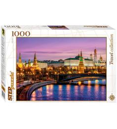Puzzle de passo Puzzle Moscou à noite 1000 peças