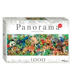Puzzle de 1000 peças Panorama do mundo animal quebra-cabe
