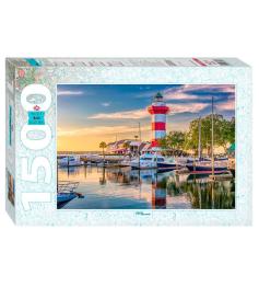 Puzzle Step Puzzle Porto do Farol Harbor, Carolina do Sul de 15