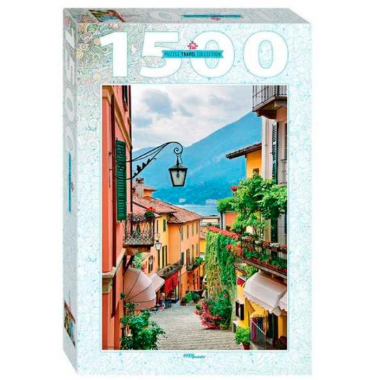 Puzzle Step Puzzle  Vista de Bellagio e Lago Como de 1500 Pzs