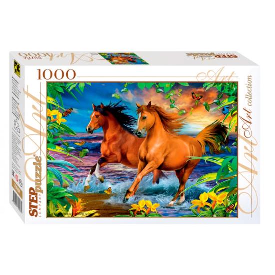 Puzzle Step Puzzle Cavalos de 1000 peças