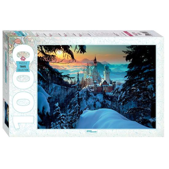 Puzzle Step Puzzle Castelo de Neuschwanstein no Inverno