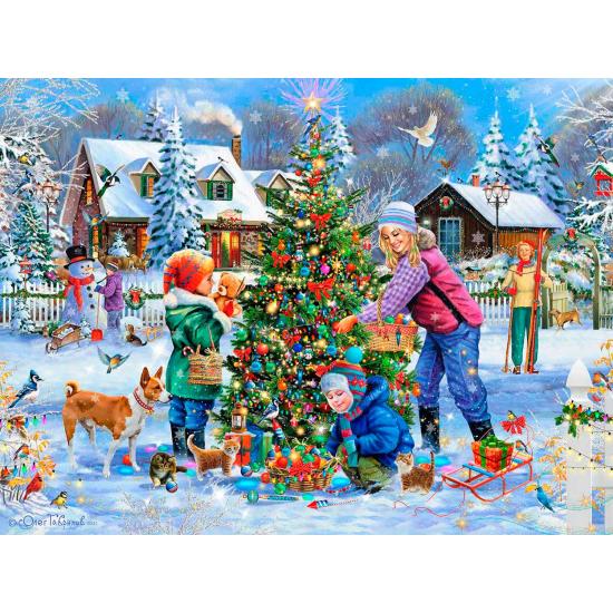 Puzzle SunsOut Vestir a árvore de 1000 Peças Puzzle SunsOut Vestir a árvore de 1000 Peças