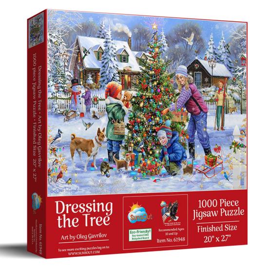 Puzzle SunsOut Vestir a árvore de 1000 Peças Puzzle SunsOut Vestir a árvore de 1000 Peças
