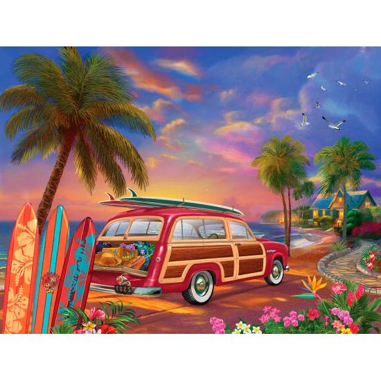 Puzzle SunsOut Pôr do sol do Surfista XXL de 500 Peças