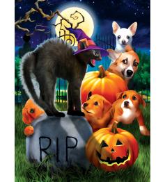 Puzzle SunsOut  Cachorrinhos no Halloween de 1000 peças