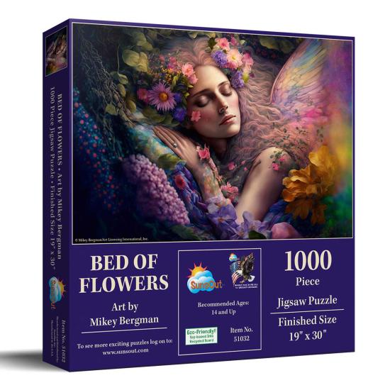 Puzzle SunsOut Cama De Flores de 1000 peças Puzzle SunsOut Cama De Flores de 1000 peças