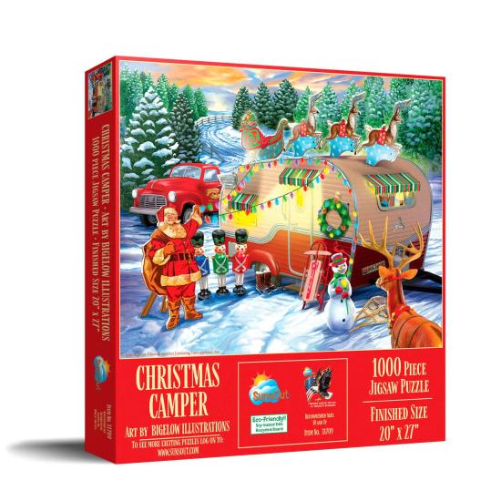 Puzzle SunsOut Campistas de Natal de 1000 Peças