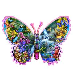 Puzzle SunsOut Butterfly Waterfall 1000 peças