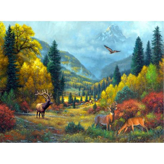 Puzzle SunsOut Veado no Outono 1000 Piece