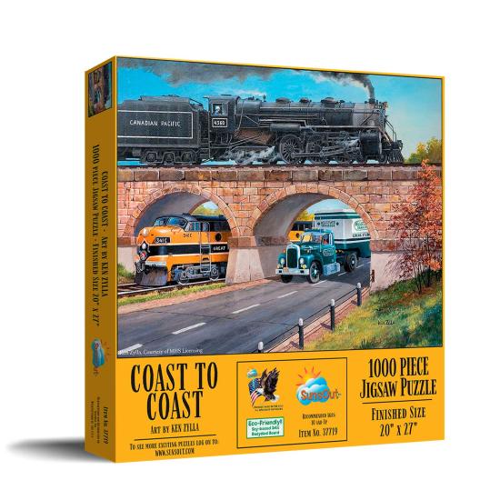 Puzzle SunsOut Costa a Costa de 1000 peças Puzzle SunsOut Costa a Costa de 1000 peças