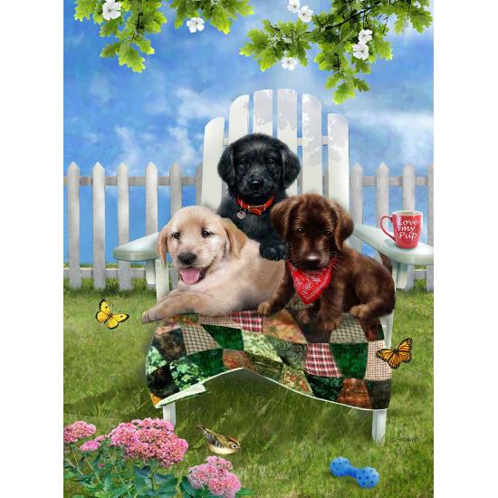 Puzzle SunsOut Relaxando no Jardim 1000 Peças