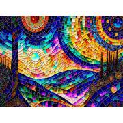 Puzzle SunsOut Domingo Psicodélico de 1000 peças
