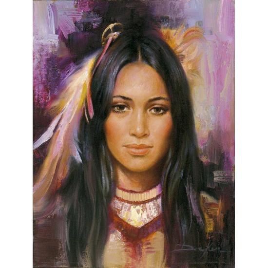 Puzzle SunsOut Donzela Lavanda XXL de 500 Peças