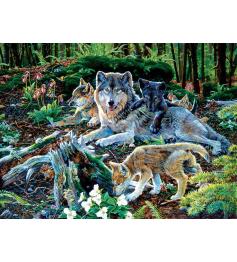 Puzzle SunsOut Família Lobo da Floresta de 500 peças