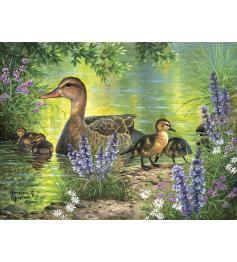 Puzzle SunsOut Família de Patos XXL de 300 peças