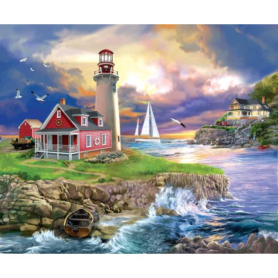 Puzzle SunsOut Lighthouse Sunset 1000 peças