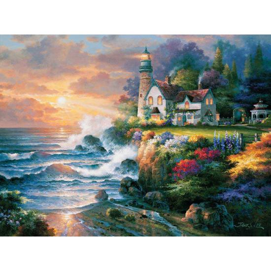 Puzzle SunsOut Farol no Crepúsculo de 1000 Peças