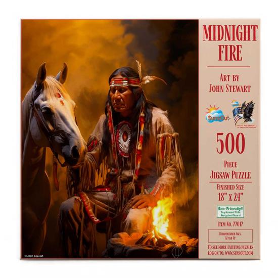 Puzzle SunsOut Fogo da meia-noite XXL de 500 Peças Puzzle SunsOut Fogo da meia-noite XXL de 500 Peças