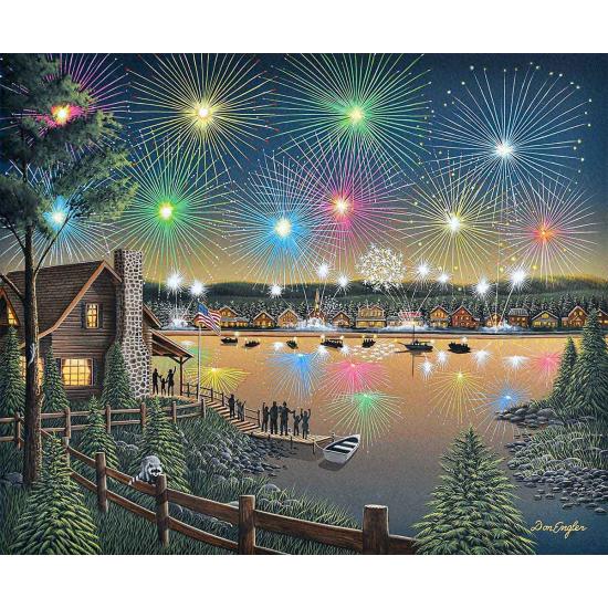 Puzzle SunsOut Fogos de Artifício de 1000 peças