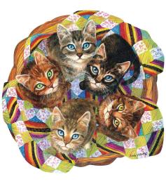 Puzzle SunsOut Gatinhos na Cesta de 750 Peças