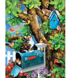 Puzzle SunsOut  Gatinho e Casa de Passarinho 1000 peças