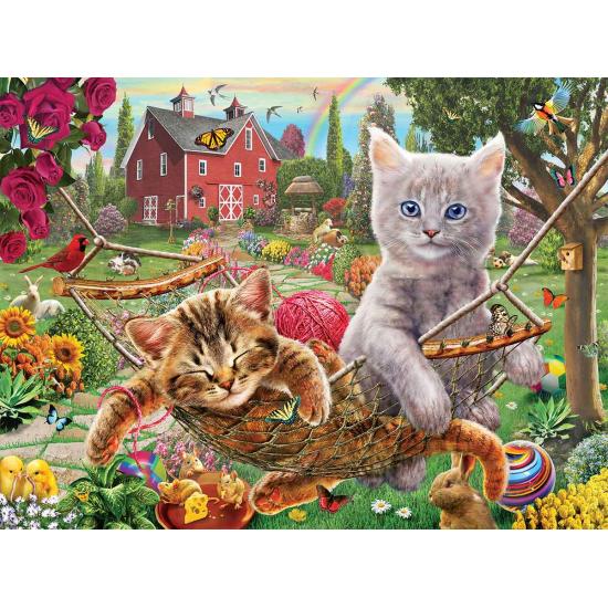 Puzzle SunsOut Cats on the Farm XXL 300 peças