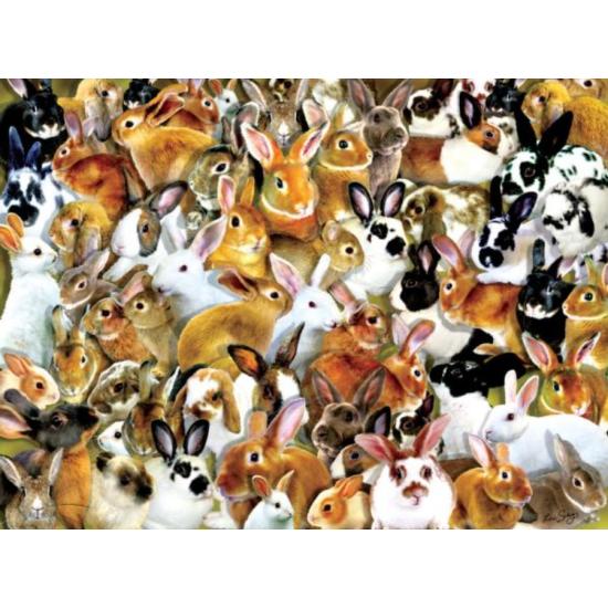 Puzzle SunsOut Grupo de Coelhos de 1000 Peças