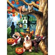 Puzzle SunsOut Halloween Hijinks 1000 peças